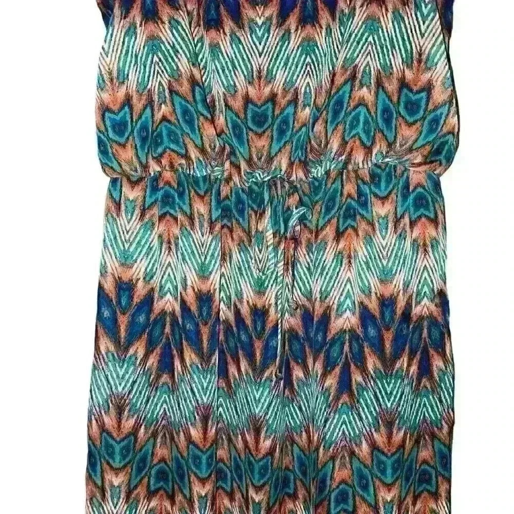 City Triangles Sun Dress Size XL Southwest Print Cruise‎ Party Evening Wear - Picture 5 of 16
